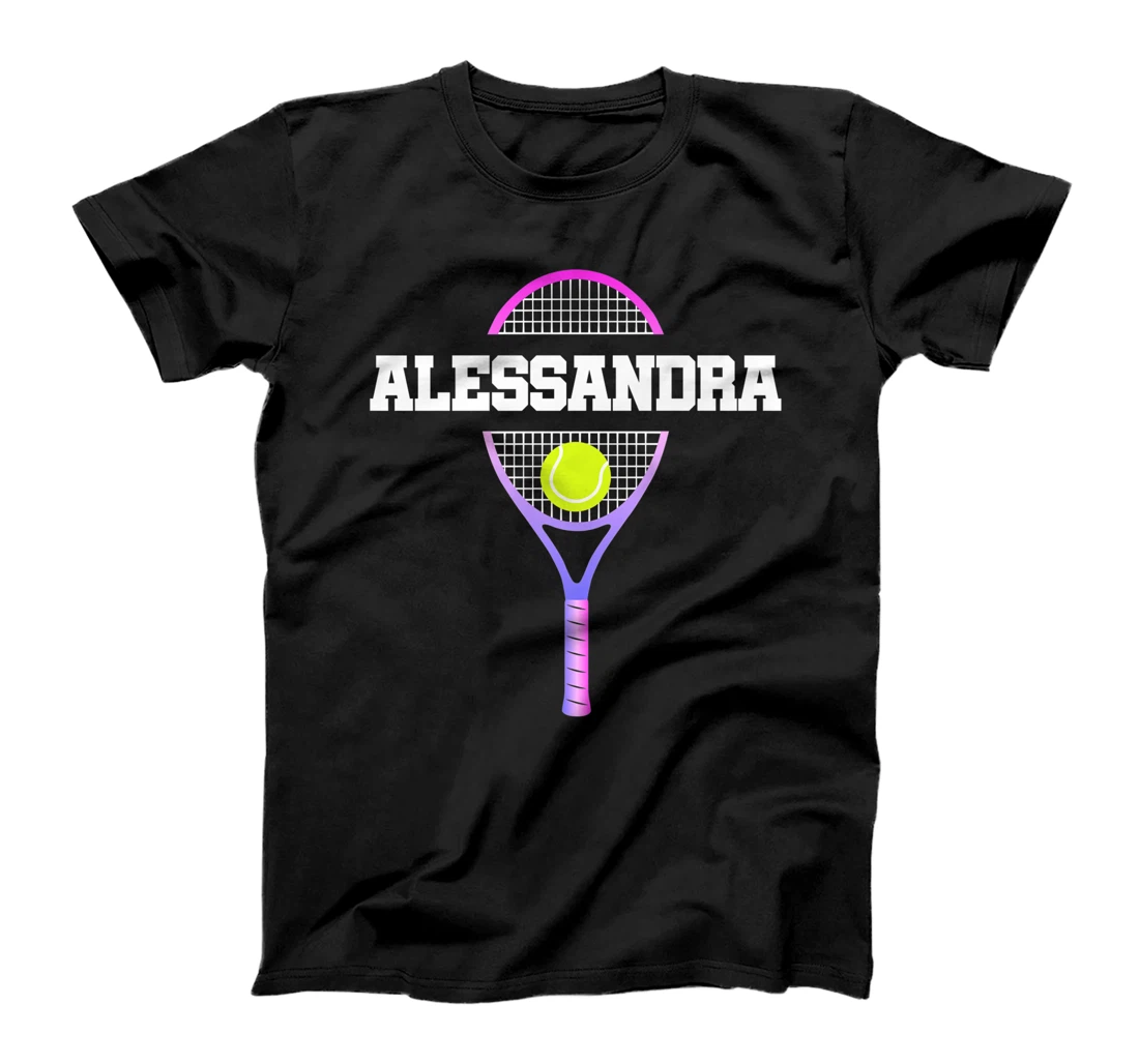 Womens Tennis Player Girl Name Alessandra Ball Racket Sports Fan T-Shirt, Kid T-Shirt and Women T-Shirt