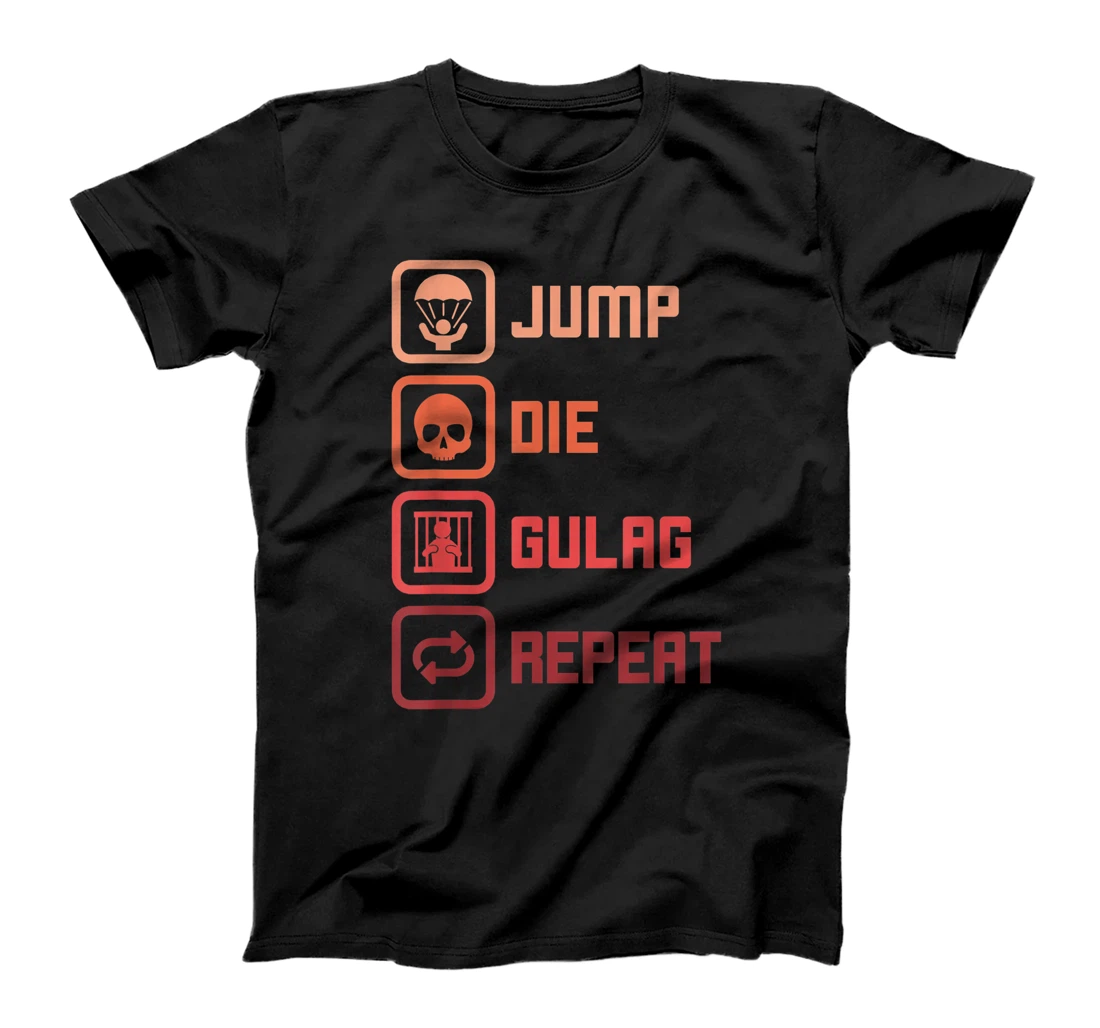 Gulag King Repeat Gaming T-Shirt, Women T-Shirt