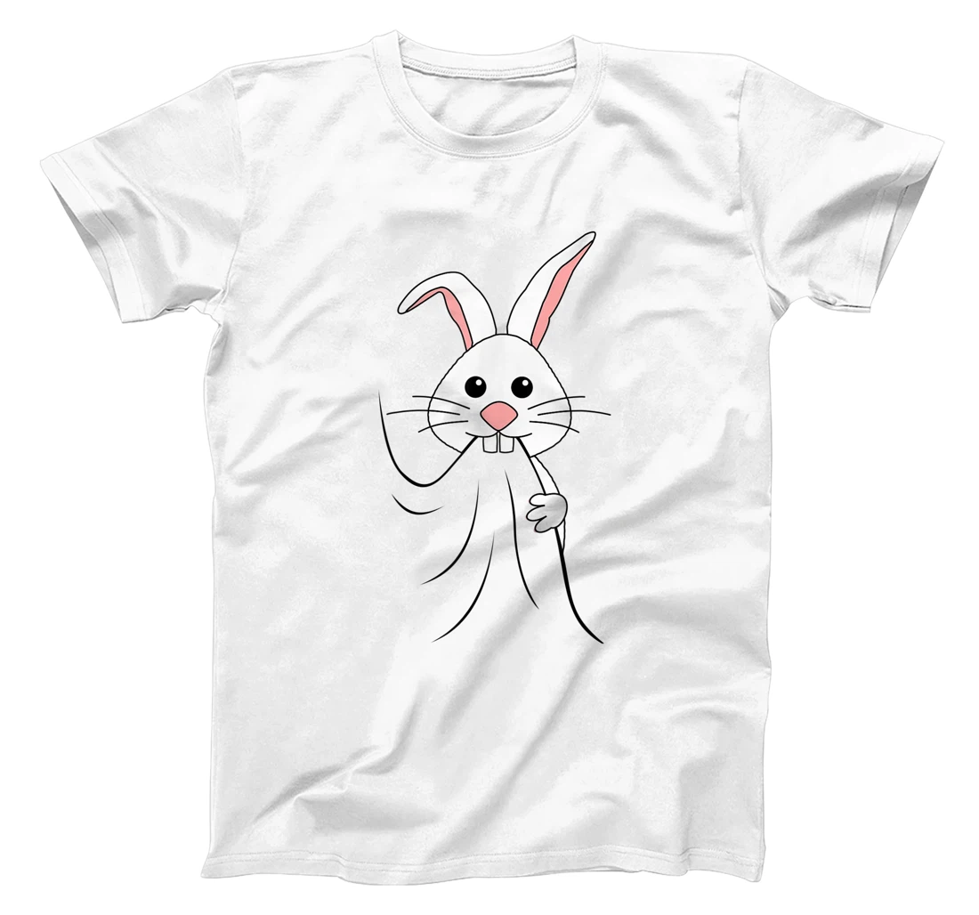 Cute Cheeky Rabbit Bunny Eating T-Shirt, Kid T-Shirt and Women T-Shirt