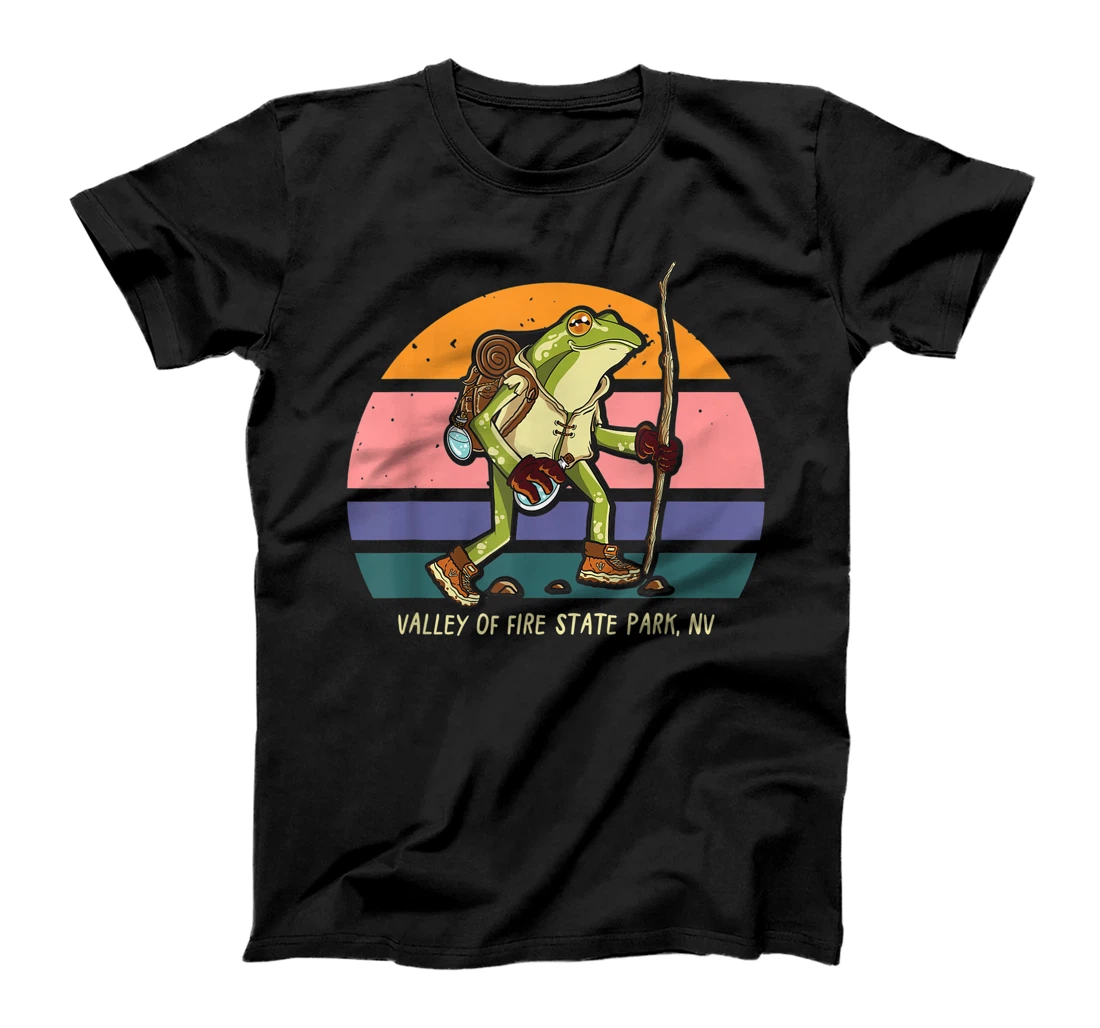 Valley of Fire State Park Nevada Hiking Frog Walking Camping T-Shirt, Kid T-Shirt and Women T-Shirt