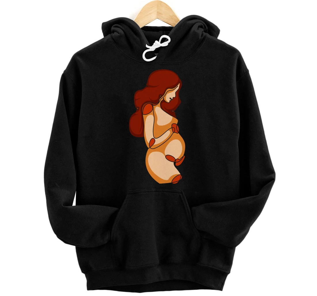 Baby Outline Mother to be Pullover Hoodie