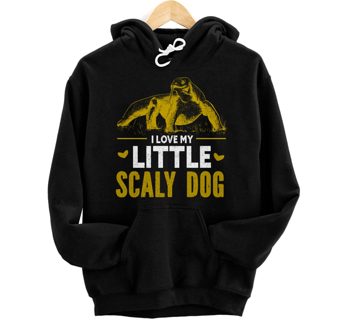 I Love My Little Scaly Dog Gift for a Owner of Komodo Dragon Pullover Hoodie