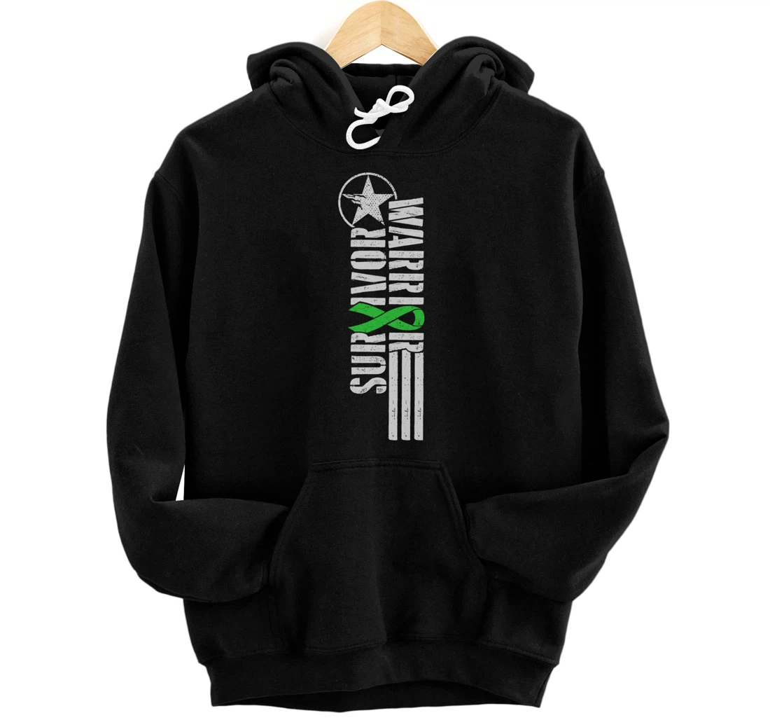 Liver Cancer Warrior/ Survivor - Military-Style Awareness Pullover Hoodie