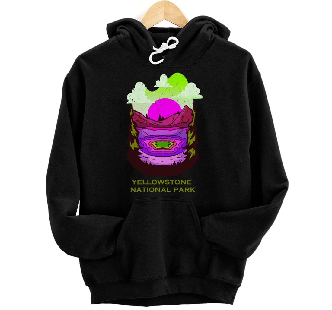 Personalized Yellowstone National Park Geyser Vacation Pullover Hoodie