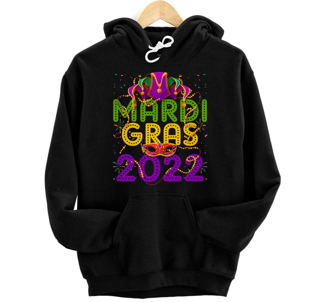 Personalized NOLA Beads New Orleans Mardi Gras 2022 Souvenir Men Women Pullover Hoodie