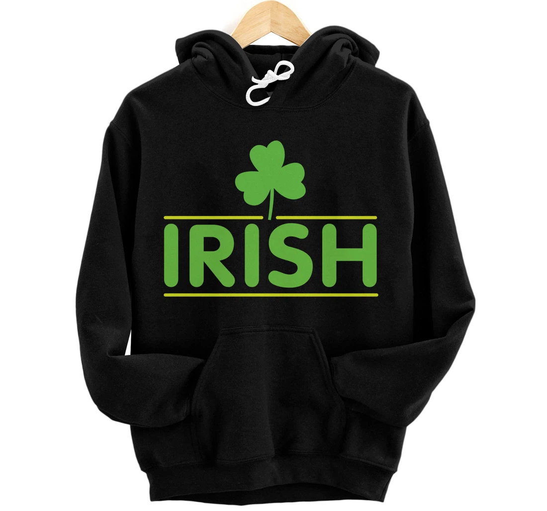 Personalized Irish lucky shamrock | St. Patricks Day Pullover Hoodie