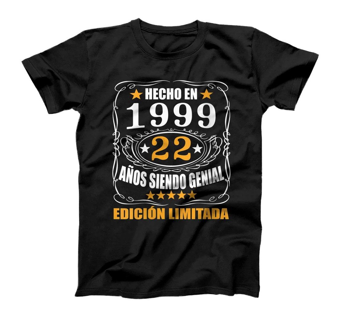 Personalized Womens 22 Años Cumpleaños Regalo Para Hombre Mujer Hecho En 1999 T-Shirt, Women T-Shirt