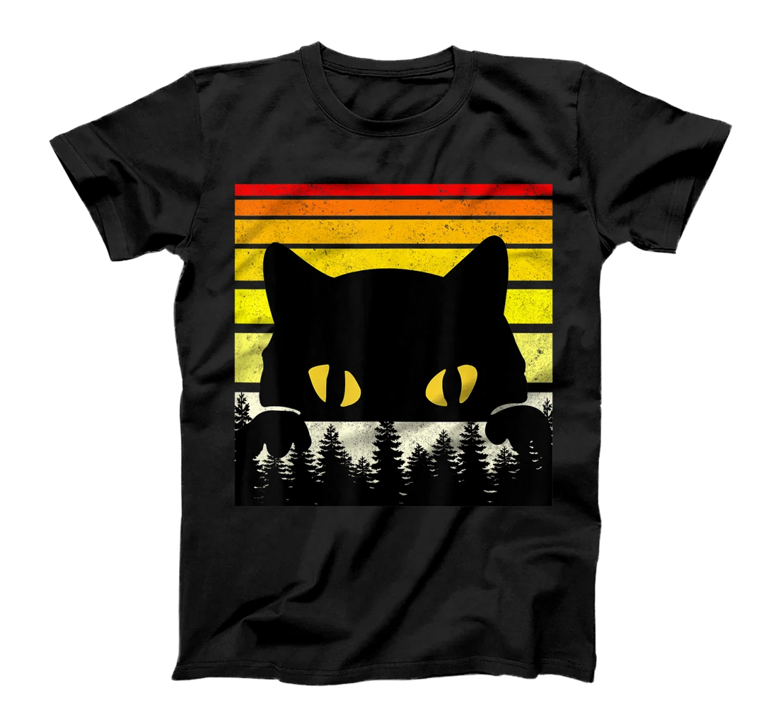Personalized Vintage Black Cats Lover, Retro Style Cats Gift T-Shirt, Kid T-Shirt and Women T-Shirt