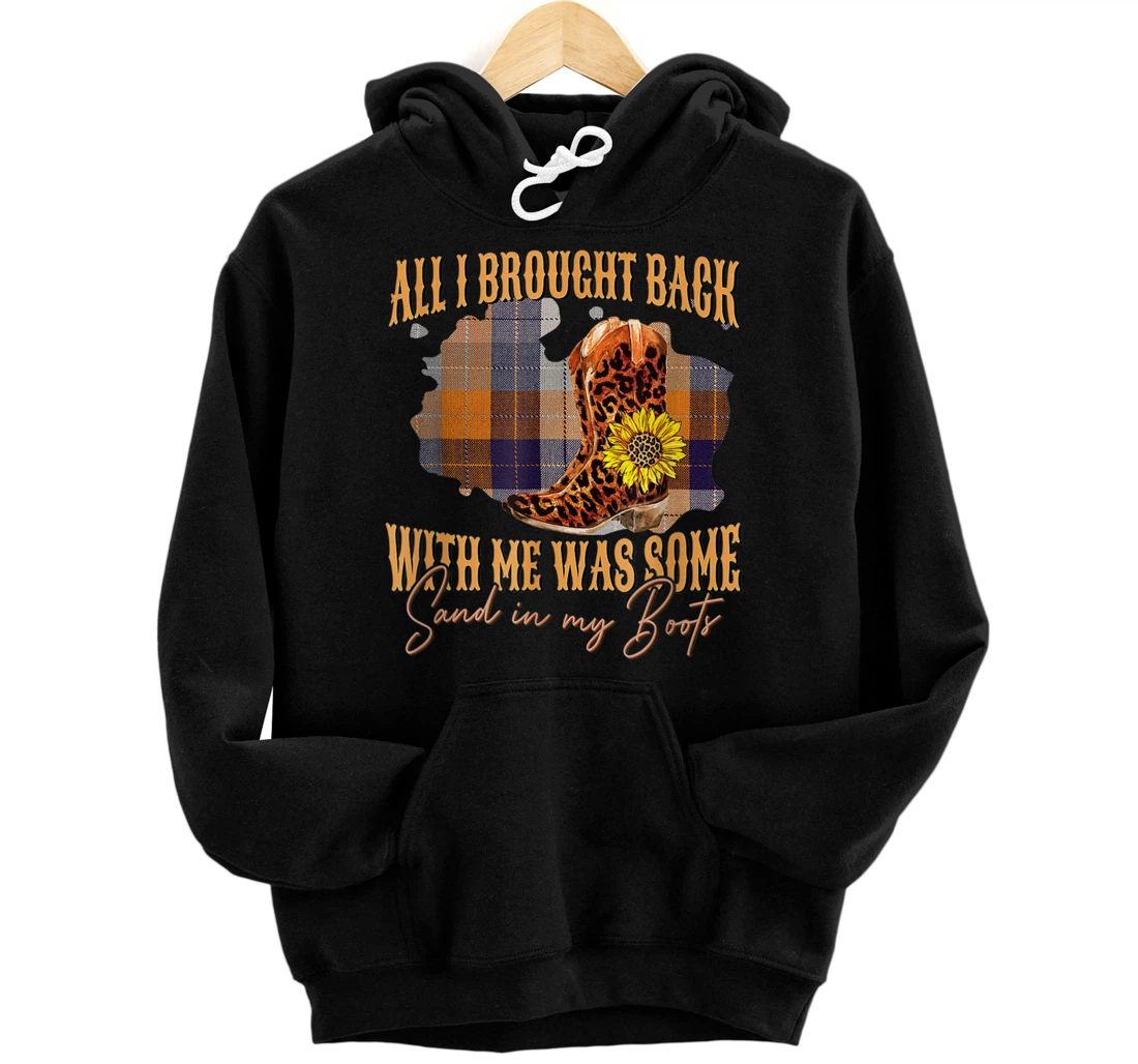 Personalized Sand In My Boots Hoodie Country Music Lover Pullover Hoodie
