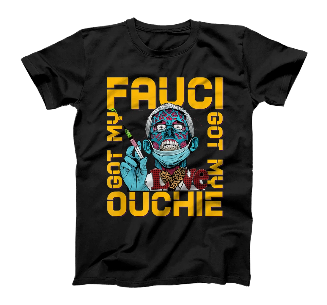 Womens Zombie Fauci Ouchie Valentine Science FAUCH Valentine Day T-Shirt, Women T-Shirt
