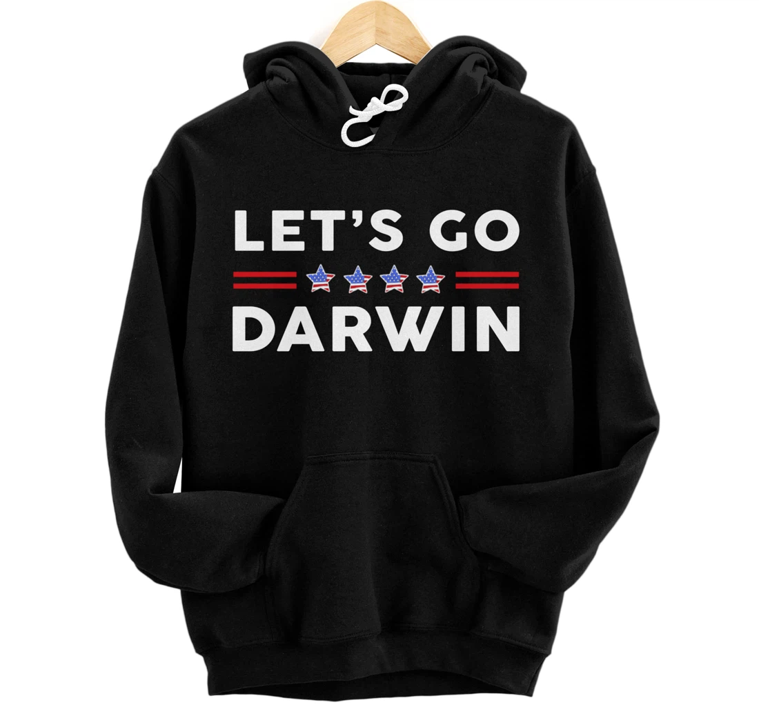 Personalized Let’s Go Darwin American Flag Women Men Lets Go Darwin Pullover Hoodie