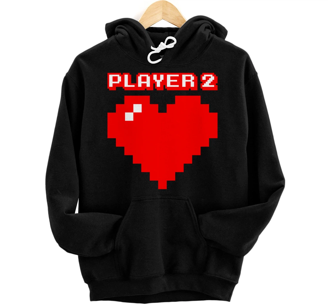 Personalized Matching Gamer Couple Player 1 Player 2 Valentine's Day 2022 Pullover Hoodie