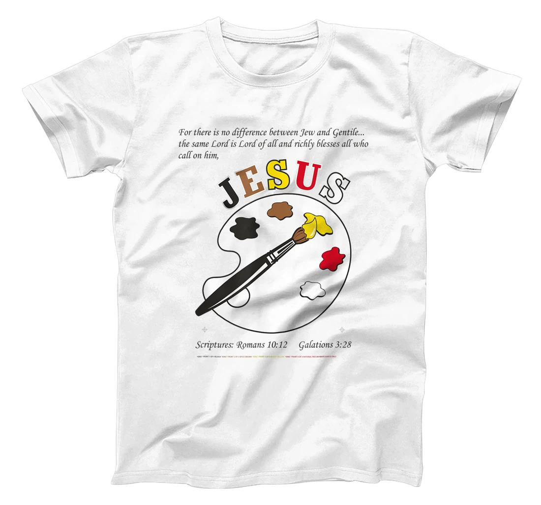 Personalized Womens Jesus Painter's Palette T-Shirt, Kid T-Shirt and Women T-Shirt