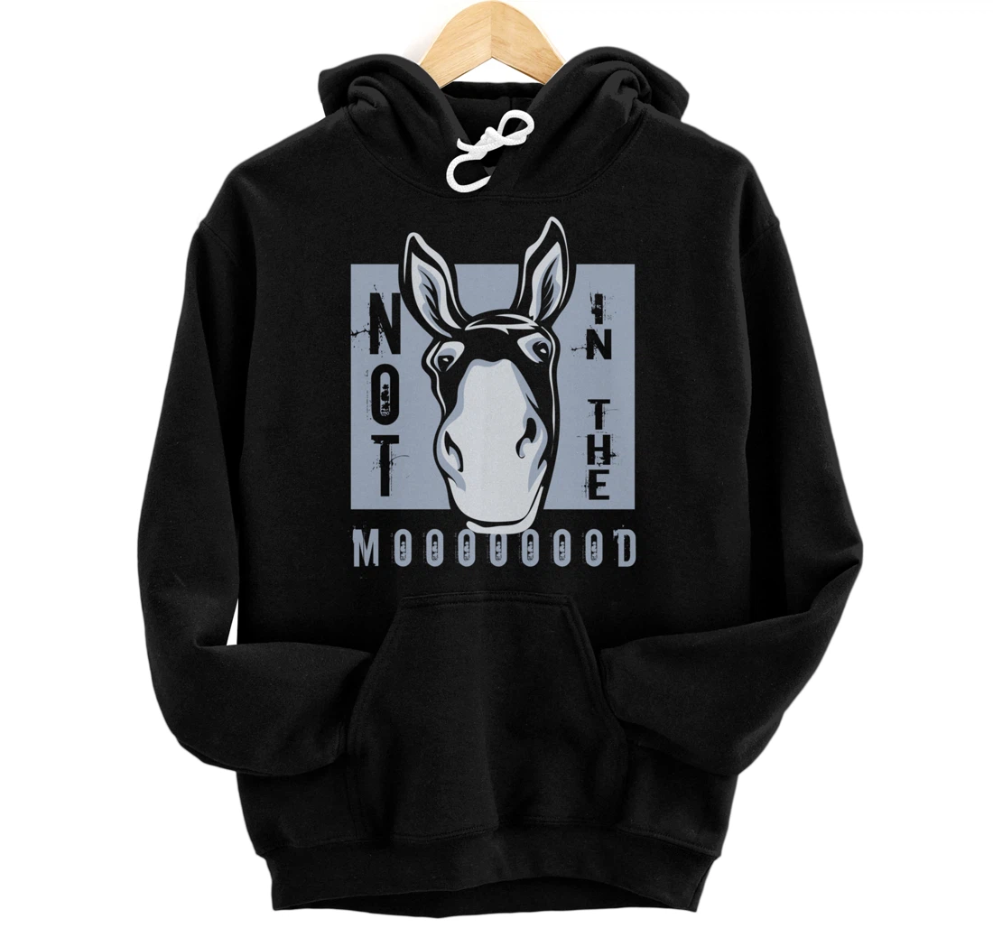 Personalized Not in the Moood Farming Agriculture Nature Pullover Hoodie