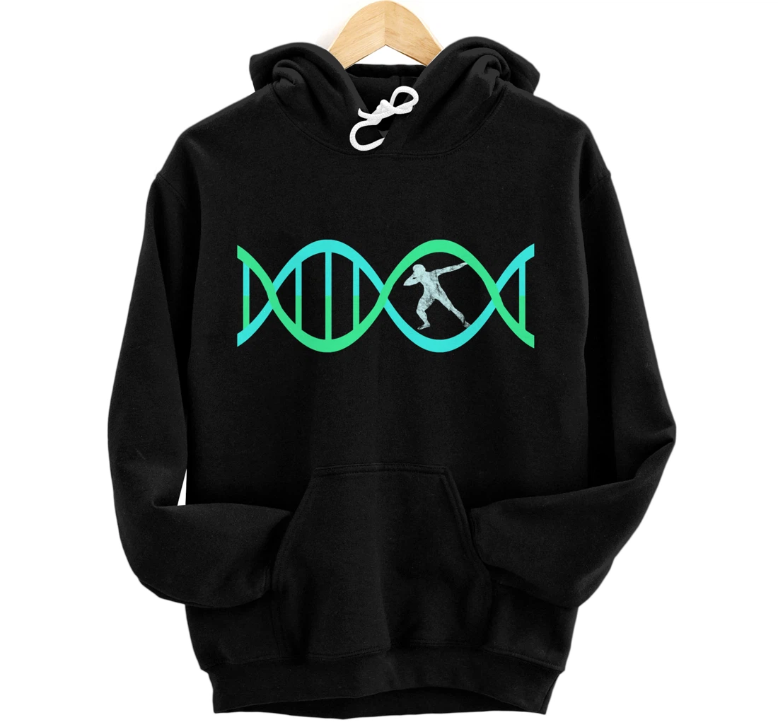 Personalized Shot Put Thrower DNA Throwing Track And Field Genetic Pullover Hoodie