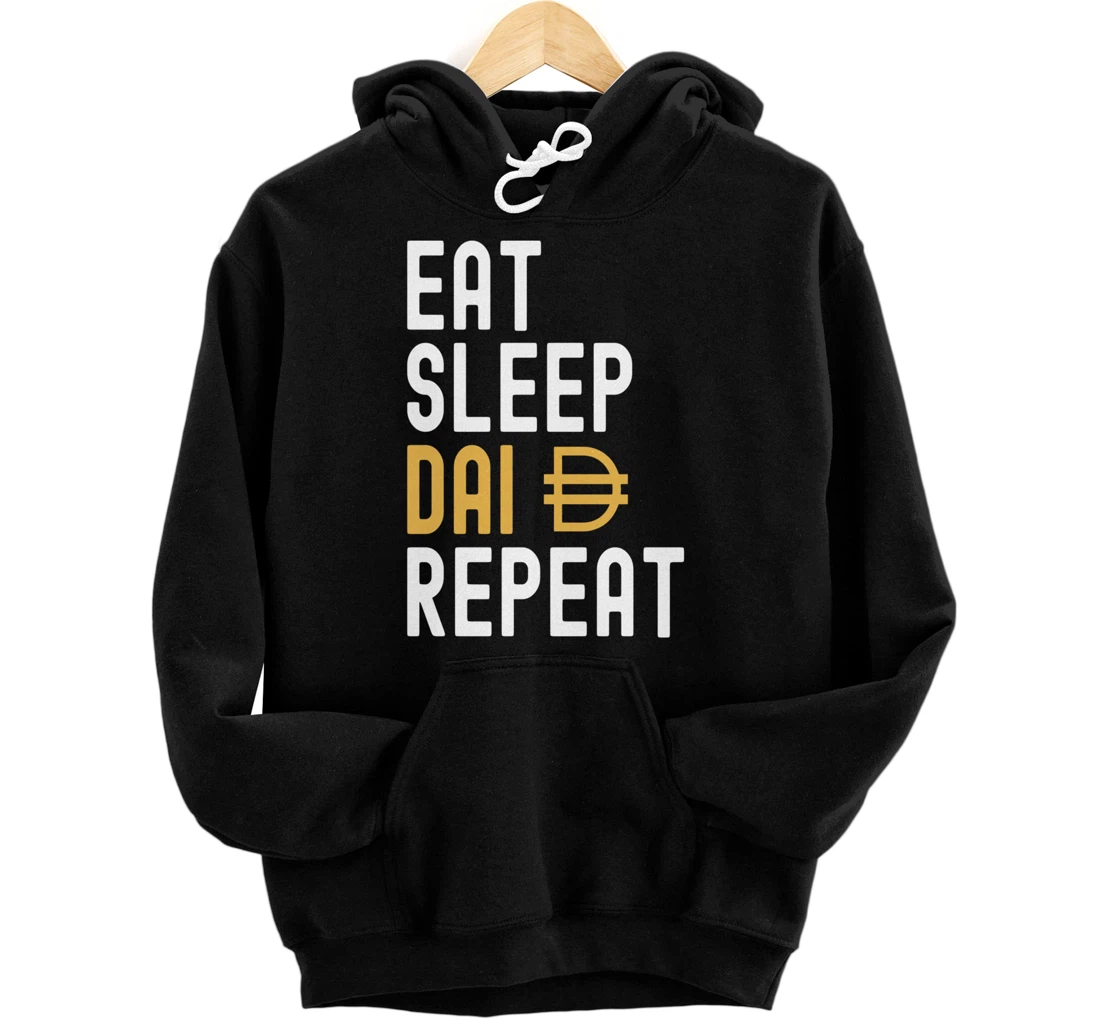 Personalized DAI Crypto DAI Cryptocurrency Pullover Hoodie