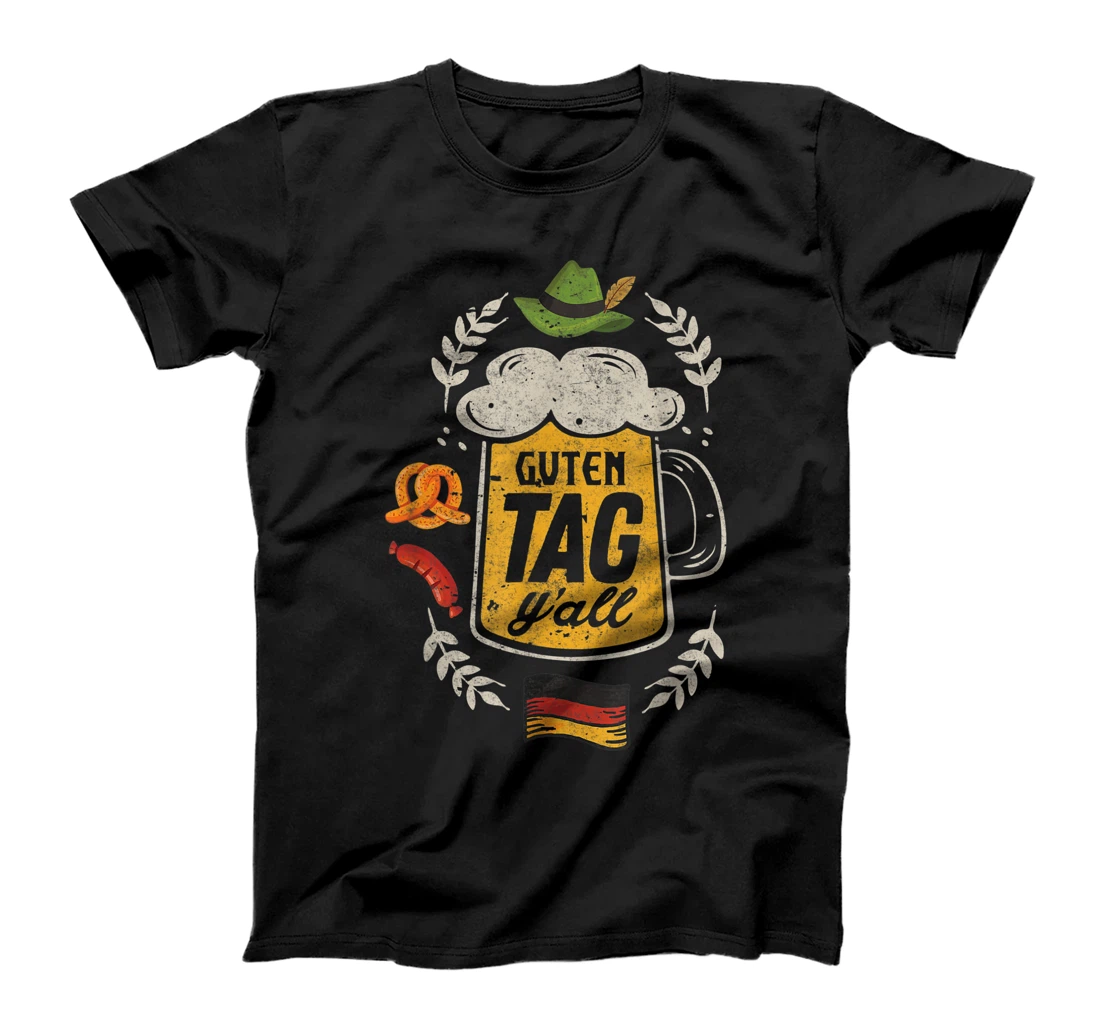  Womens Guten Tag Y'all German Shirt Oktoberfest Beer Tees Men Women T-Shirt, Women T-Shirt