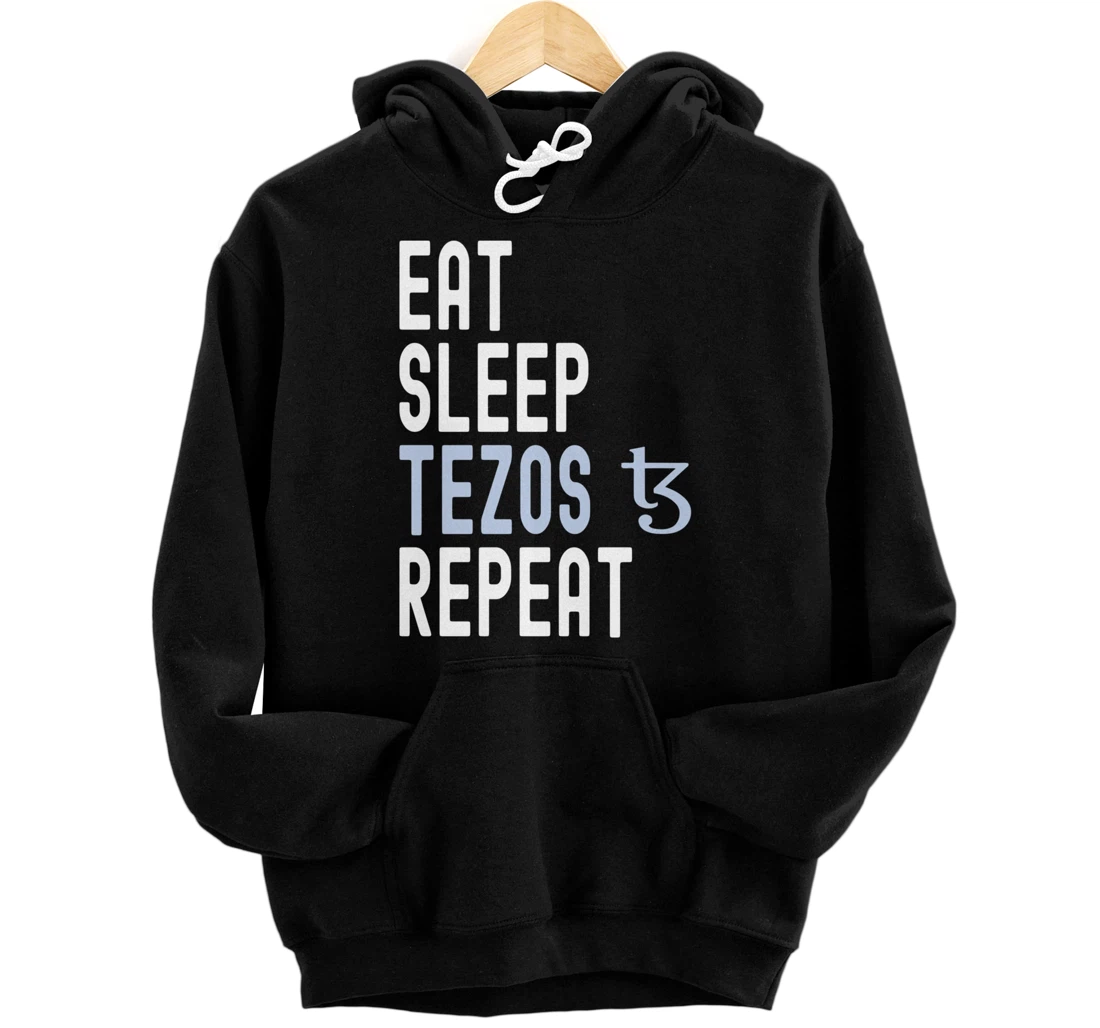 Personalized Tezos Crypto Tezos Cryptocurrency Pullover Hoodie