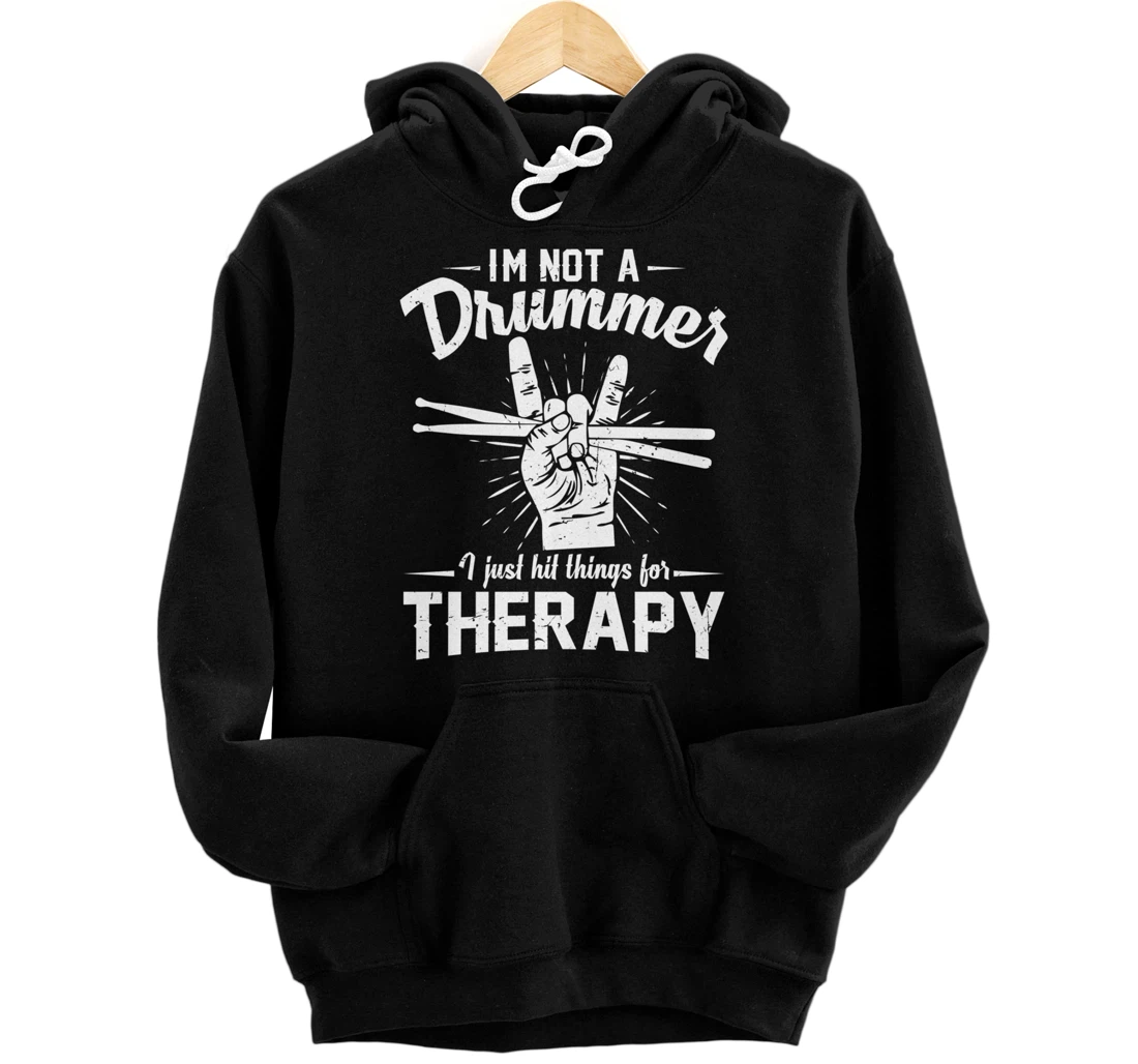 Personalized I'm Not A Drummer Drumming Pullover Hoodie