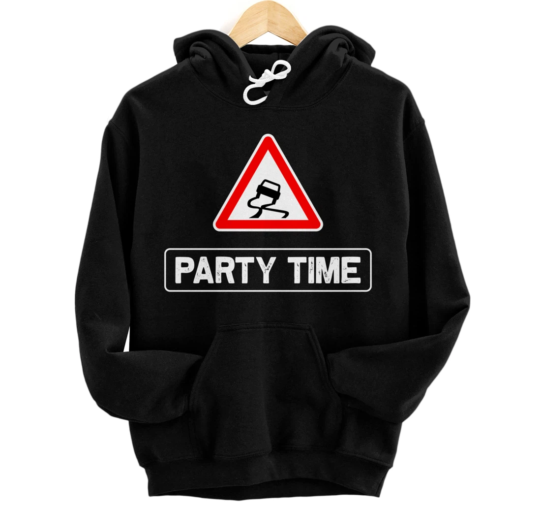 Personalized Party Street Sign Sarcastic Hoodies for Men Women Funny Pullover Hoodie