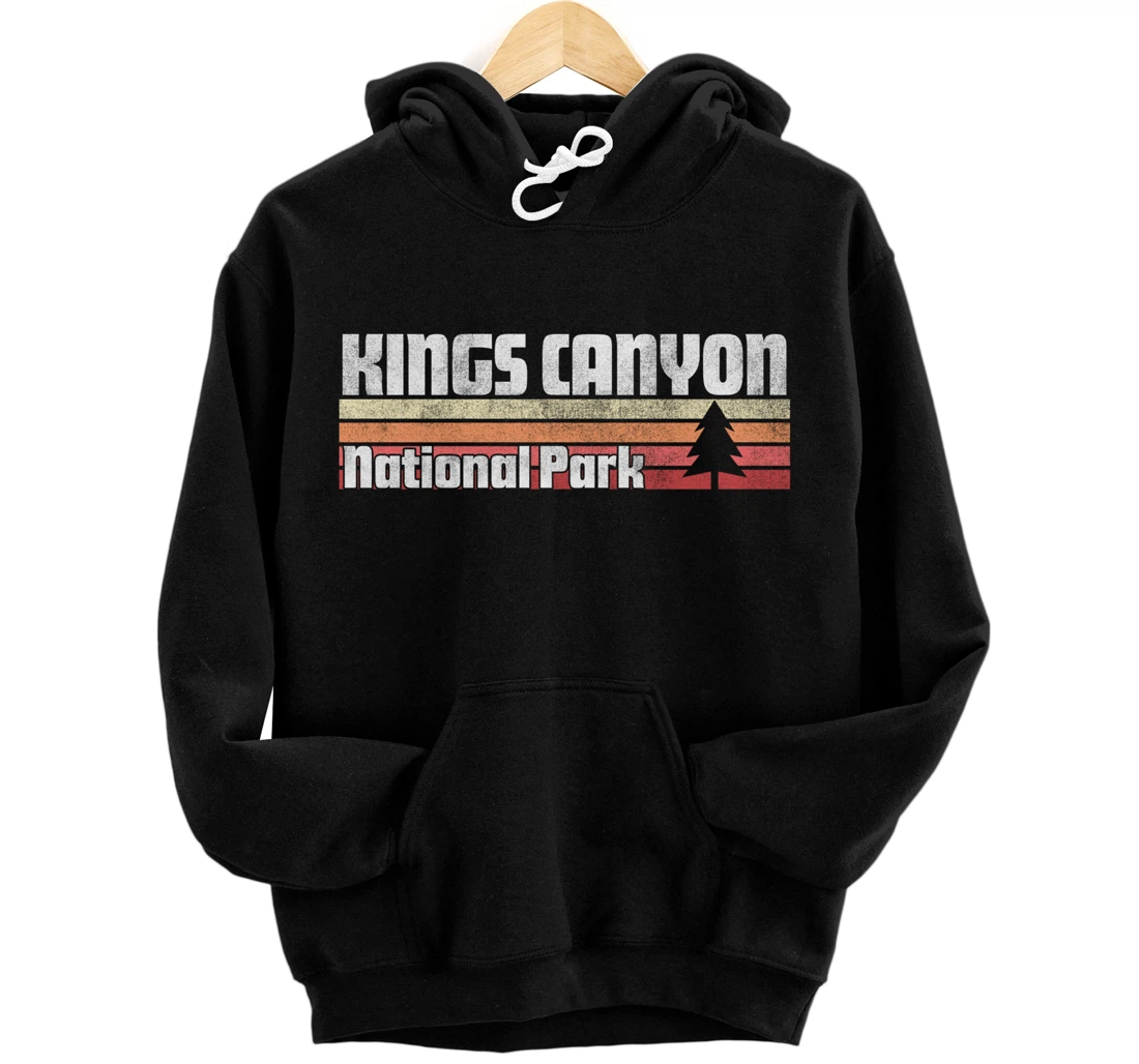 Personalized Kings Canyon National Park Retro Style Vintage 70s 80s 90s Pullover Hoodie