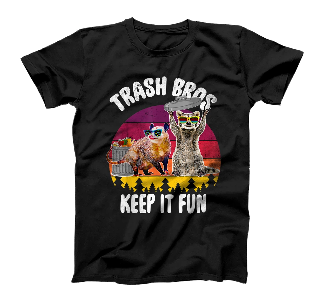 Personalized Womens Trash Bros Keep It Fun Raccoon And Possum - Racoon Squad T-Shirt, Women T-Shirt