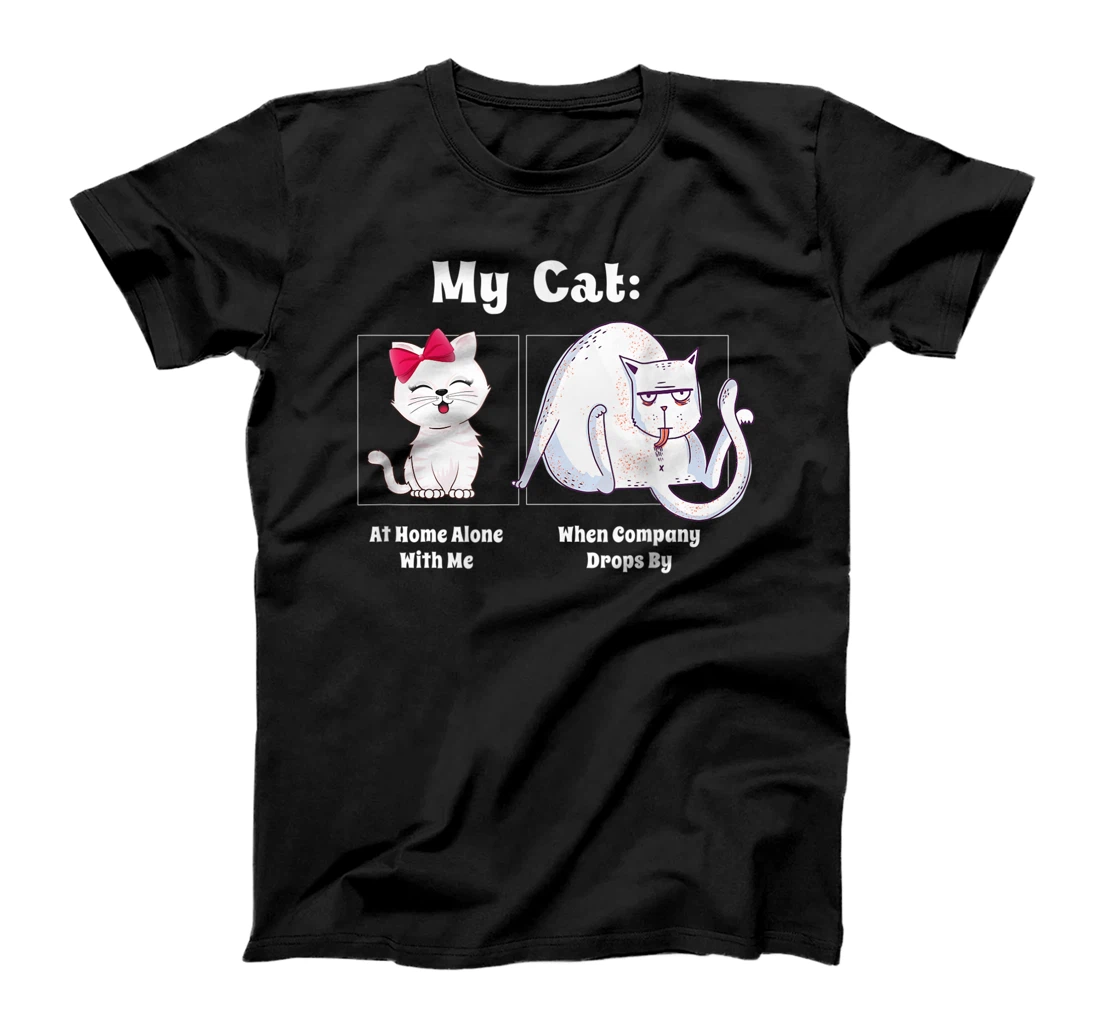 Personalized Womens Funny Cat Meme Licking Cute Kitten T-Shirt, Women T-Shirt