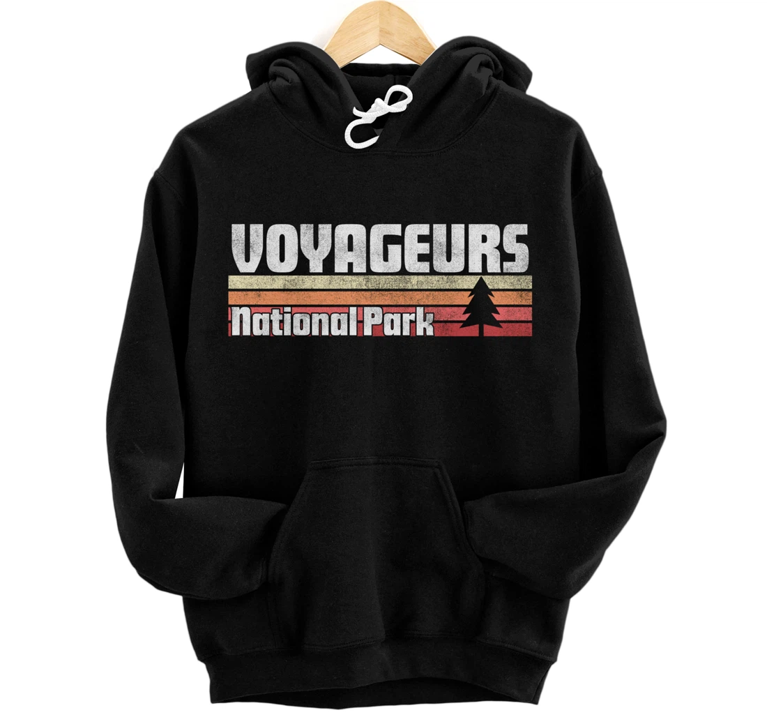 Personalized Voyageurs National Park Retro Style Vintage 70s 80s 90s Pullover Hoodie