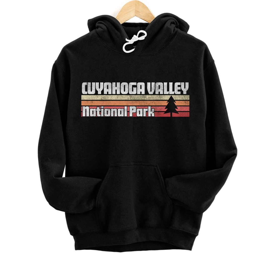 Personalized Cuyahoga Valley National Park Retro Vintage 70s 80s 90s Pullover Hoodie