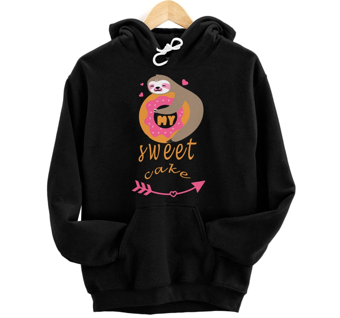 Personalized Valentine Day Gifts She's My Sweet cake me Couples Pullover Hoodie