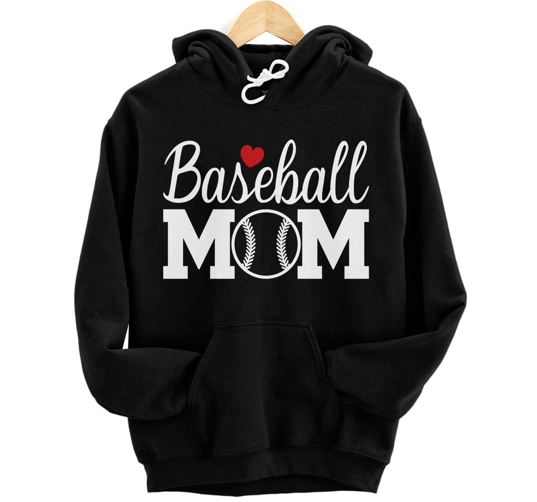 Personalized Baseball Mom Cute Mom Life Baseball Game Day Cheer Mom Pullover Hoodie