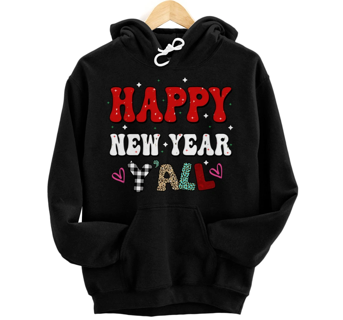Personalized Happy New Year Y'all 2023 Pullover Hoodie