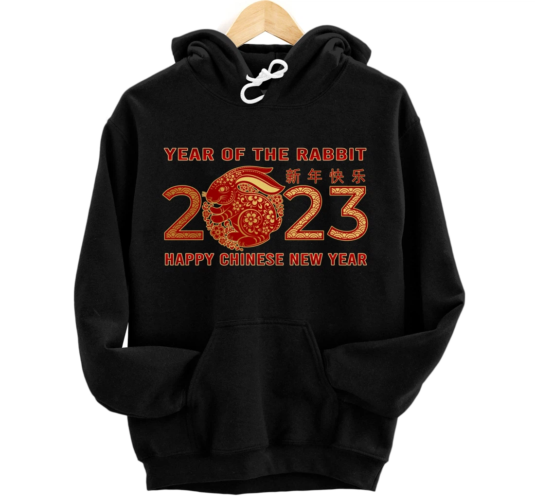 Personalized 2023 Year Of The Rabbit Zodiac Chinese New Year Water 2023 Pullover Hoodie