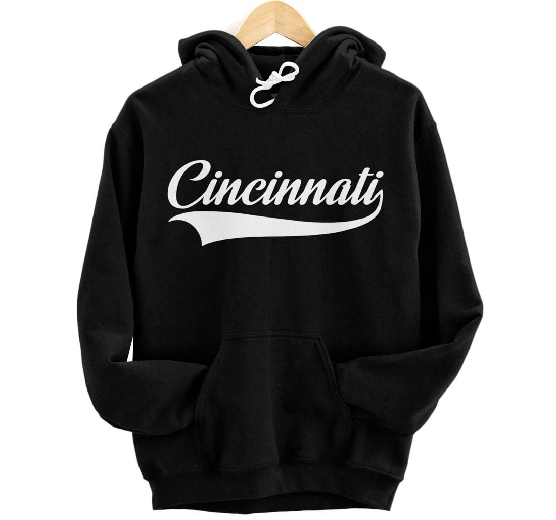 Personalized Cincinnati Hometown Pride - OH - Throwback Design - Classic Pullover Hoodie