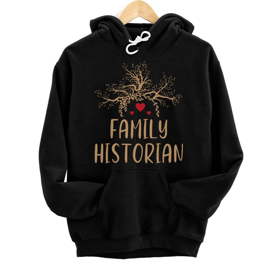 Personalized Family Historian Genealogy Specialist Family Pedigree Fan Pullover Hoodie
