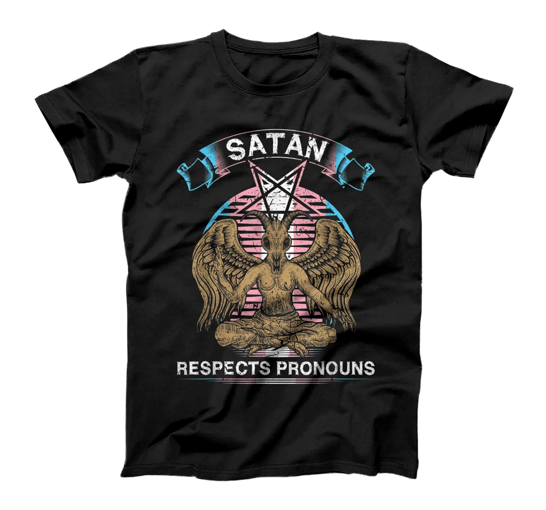 Personalized Womens Trans Satan Pronouns, Transexual MTF FTM, Transgender Pride T-Shirt, Women T-Shirt