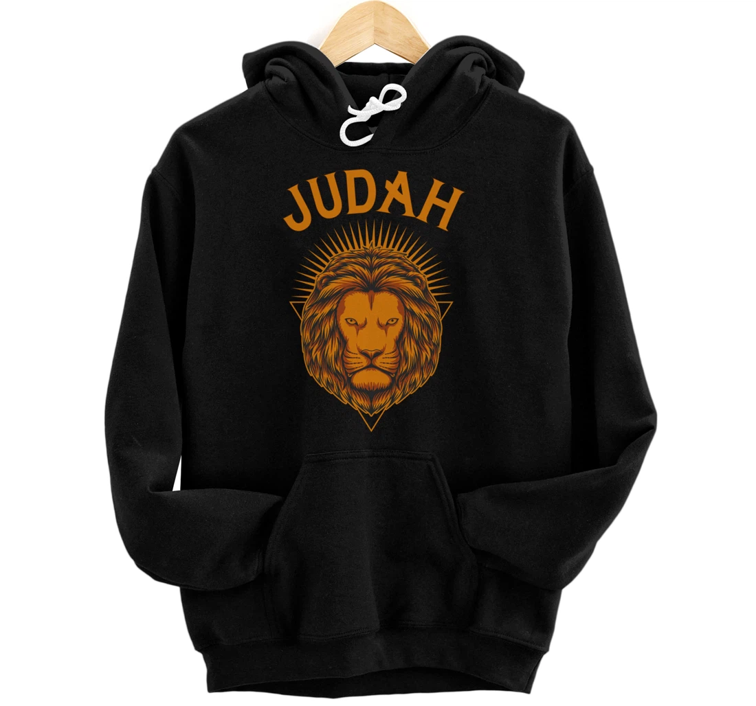 Personalized Hebrew Israelite Clothing Judah Lion Pullover Hoodie