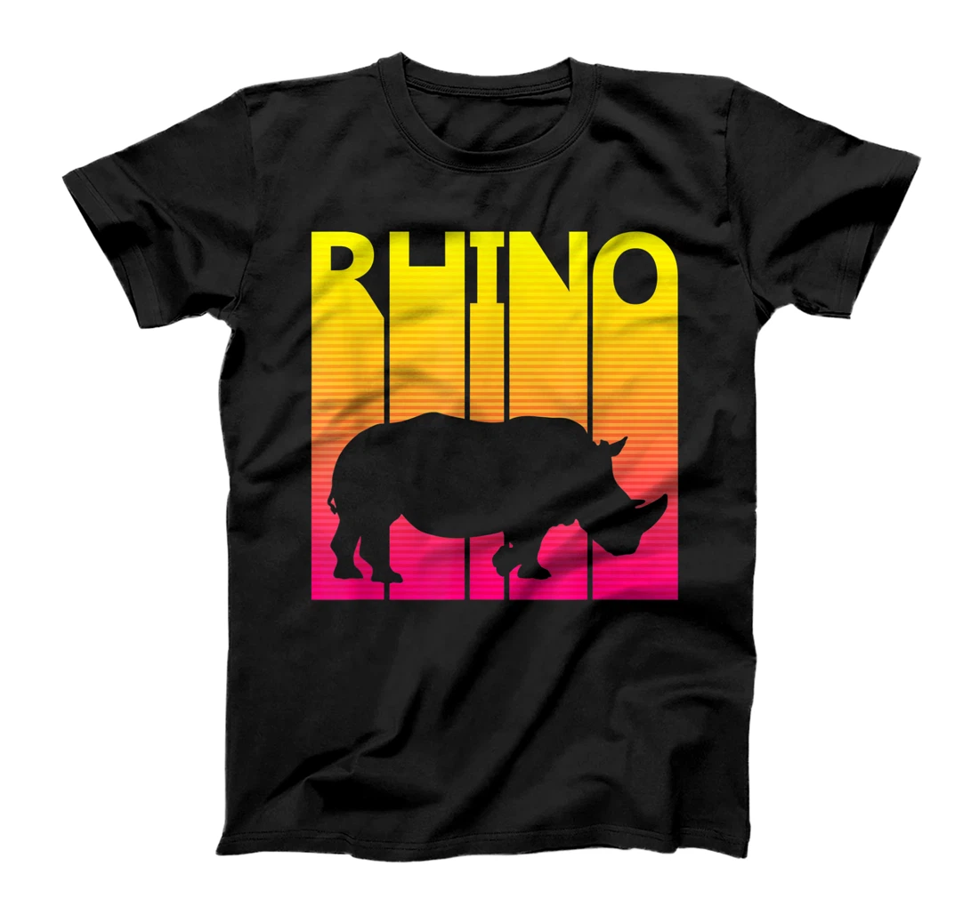 Personalized Rhino Animal Retro Costume T-Shirt, Kid T-Shirt and Women T-Shirt