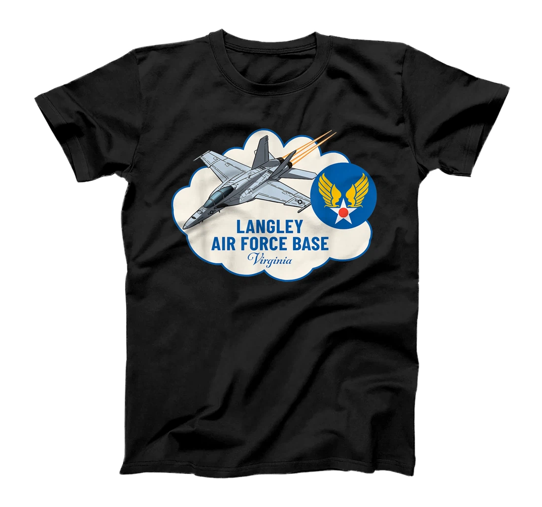 Personalized Langley AFB Air Force Base Virginia VA Veterans T-Shirt, Kid T-Shirt and Women T-Shirt