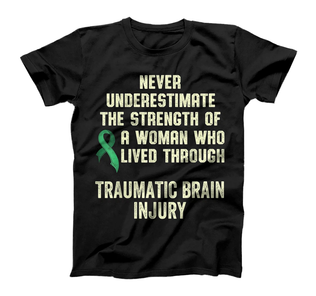 Personalized Traumatic Brain Injury Survivor Strength TBI Warrior T-Shirt, Women T-Shirt