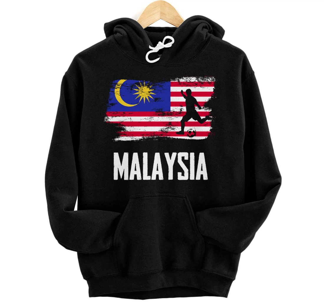 Personalized Malaysia Flag Jersey Malaysian Soccer Team Malaysian Pullover Hoodie