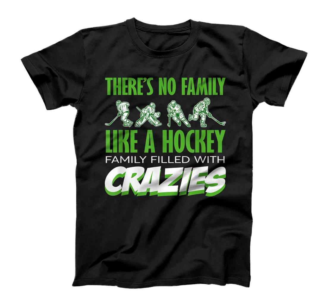 Personalized There's No Family L:ike A Hockey Family Team Game Hockey T-Shirt, Women T-Shirt