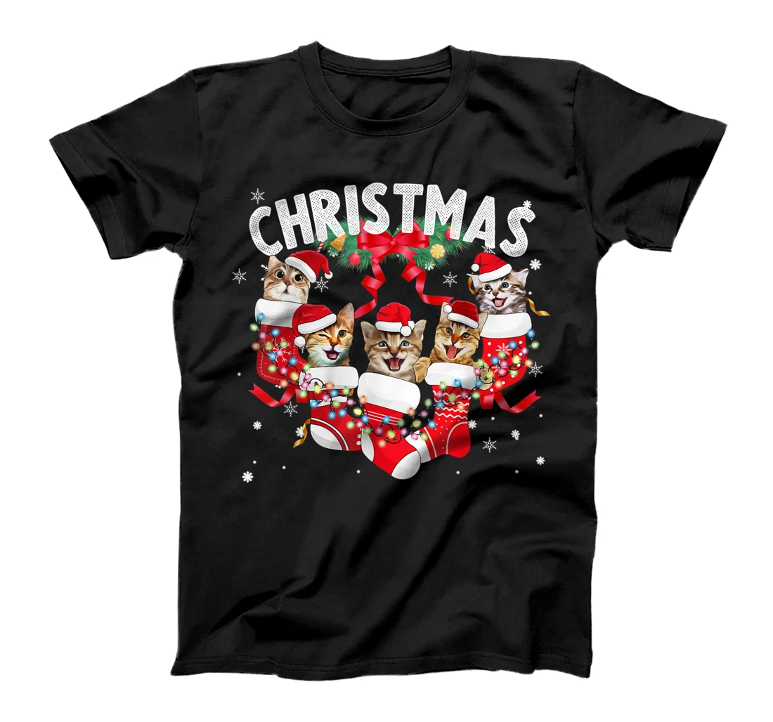 Christmas Cats Cute and Funny Family Christmas T-Shirt, Kid T-Shirt and Women T-Shirt