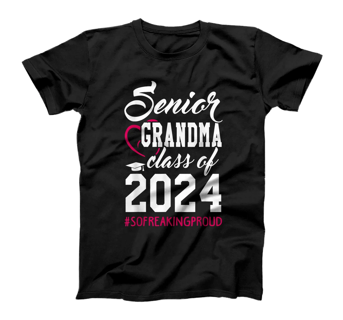 Personalized Class of 2024 Grandmother Senior Gifts Funny Senior Grandma T-Shirt, Women T-Shirt