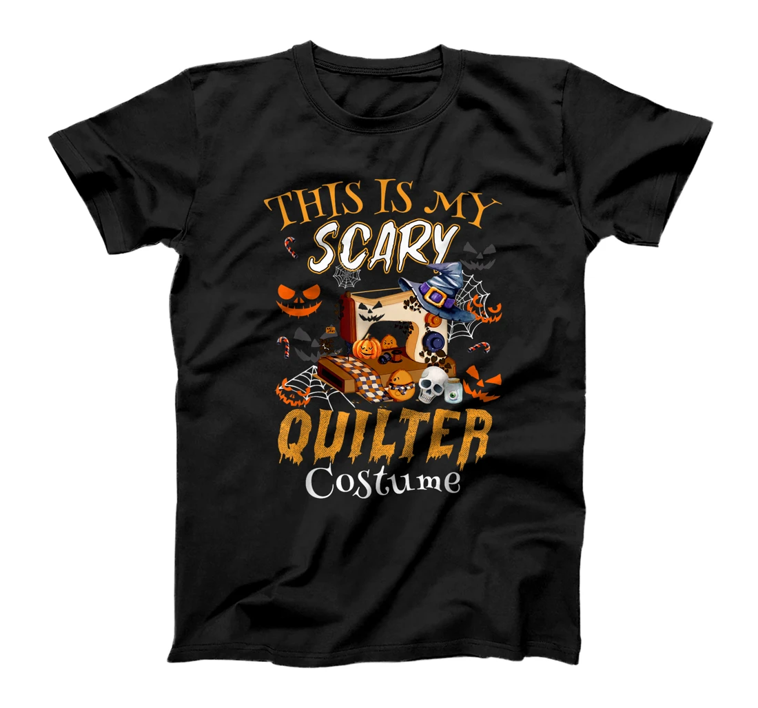 Personalized Sewing - quilting hallowen this is my scary quilter costume T-Shirt, Women T-Shirt