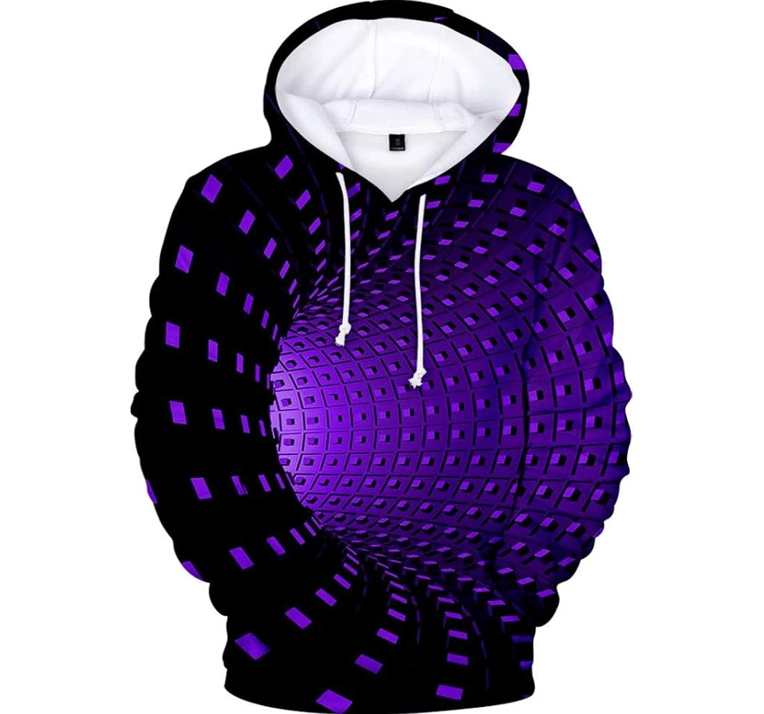 Personalized Suwbmhwe Men's D Creative Round Neck Long Top Blouse - 3D Printed Pullover Hoodie