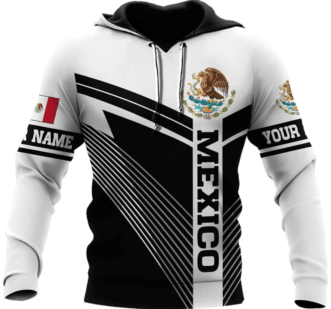 Personalized Eagle Mexico Us D Family - 3D Printed Pullover Hoodie