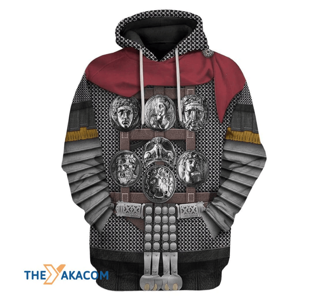 Personalized Custom Roman Legionaries Coat - 3D Printed Pullover Hoodie