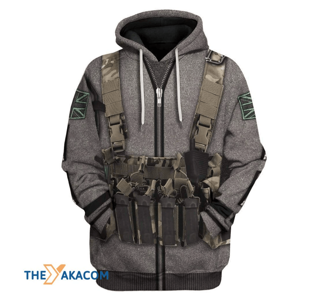 Personalized Cosplay Call Of Duty Mw Simon Ghost Riley Custom Coat - 3D Printed Pullover Hoodie