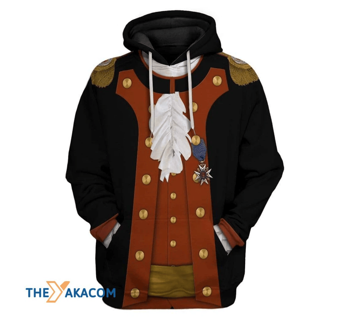 Personalized Custom John Paul Jones Coat - 3D Printed Pullover Hoodie